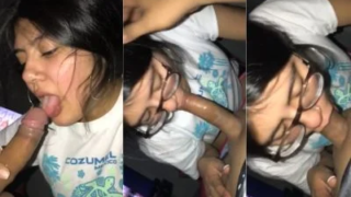 Fsiblog Mumbai girl blowjob her Bf Indian sex video