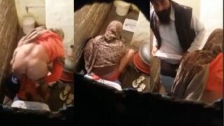 Desi mms porn Punjabi Couple Fucking In The Public Bathroom