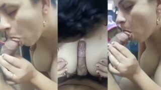 Fsiblog bf lady’s desi blowjob makes guy cum on her tits